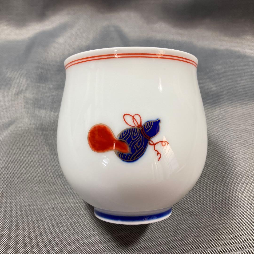 深川製磁　百年庵　六瓢　飯碗　皿　湯飲み　瓢箪　縁起物　ひょうたん　茶碗