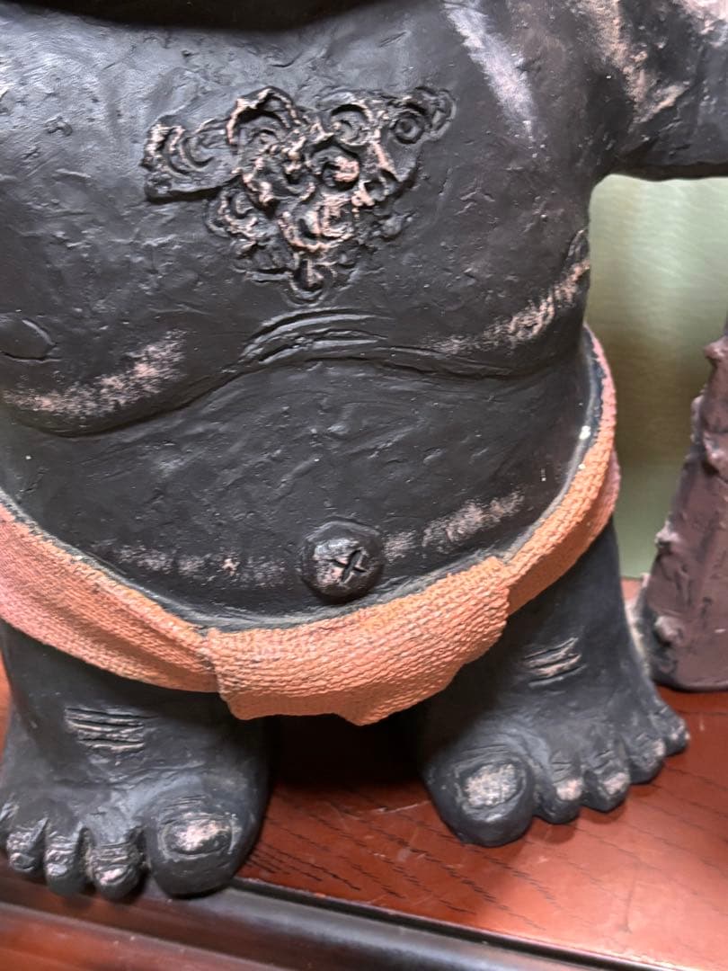 鬼　黒　セトクラフト　約34センチ　33￼ （赤、黒セット購入はお得です）