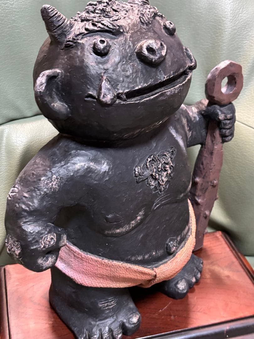 鬼　黒　セトクラフト　約34センチ　33￼ （赤、黒セット購入はお得です）