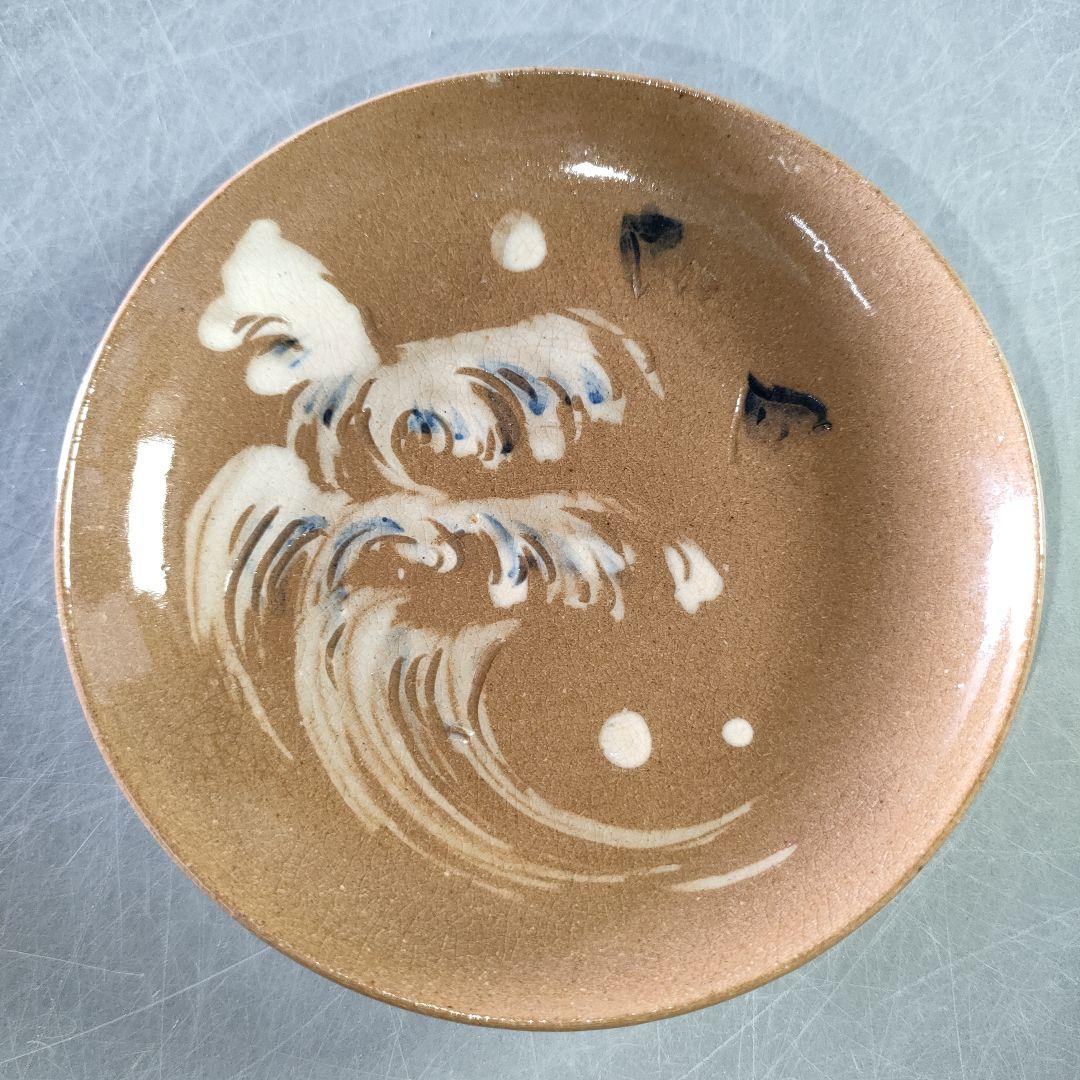 A1229-2/在銘/浪千鳥小皿18客/向付/銘々皿/飾皿/菓子皿/懐石道具/