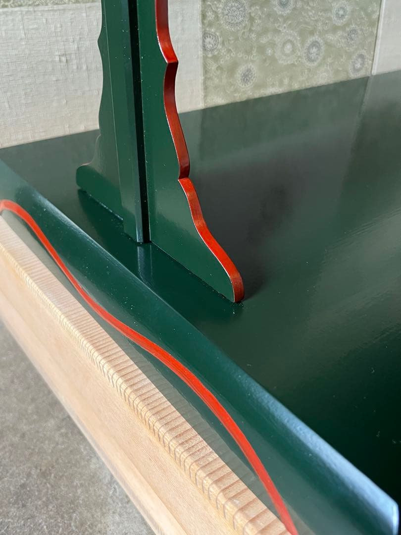 及台子 宗旦好　青漆一閑　伊藤表正作　組立式 木製漆器 茶道具 棚