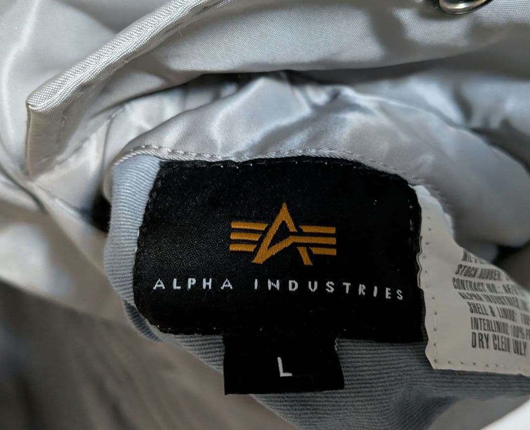 ALPHA　MA-1　ボンバージャケット　フライトジャケット　ブルゾン　Ｌサイズ