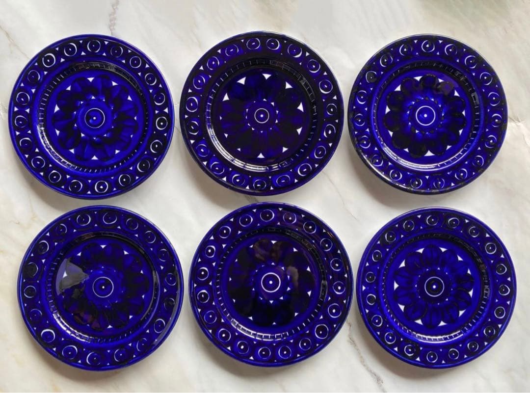 美品　アラビア　バレンシア19cmプレート6枚セット ヴィンテージ ARABIA