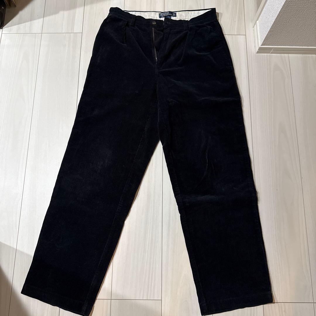 Polo by Ralph Lauren ブラック コーデュロイ パンツ