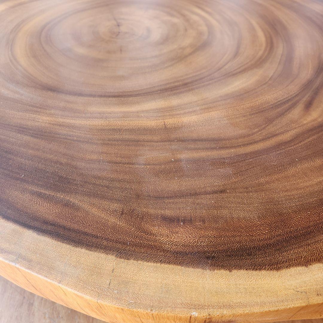 モンキーポッド　一枚板　無垢　センターテーブル ローテーブル　輪切り　座卓