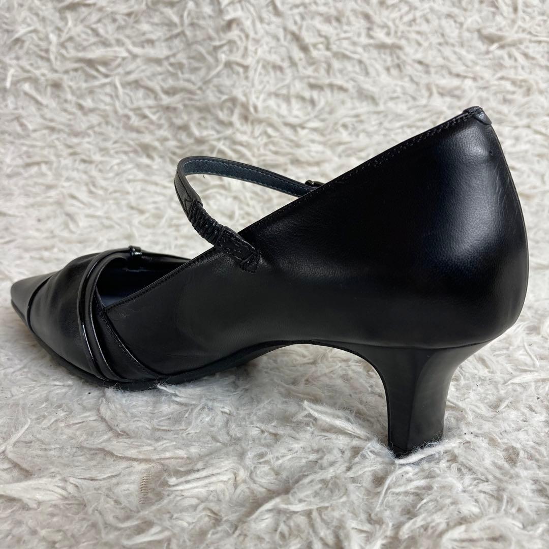 未使用品 pedala ペダラ ストラップ パンプス 23.0 EE 本革