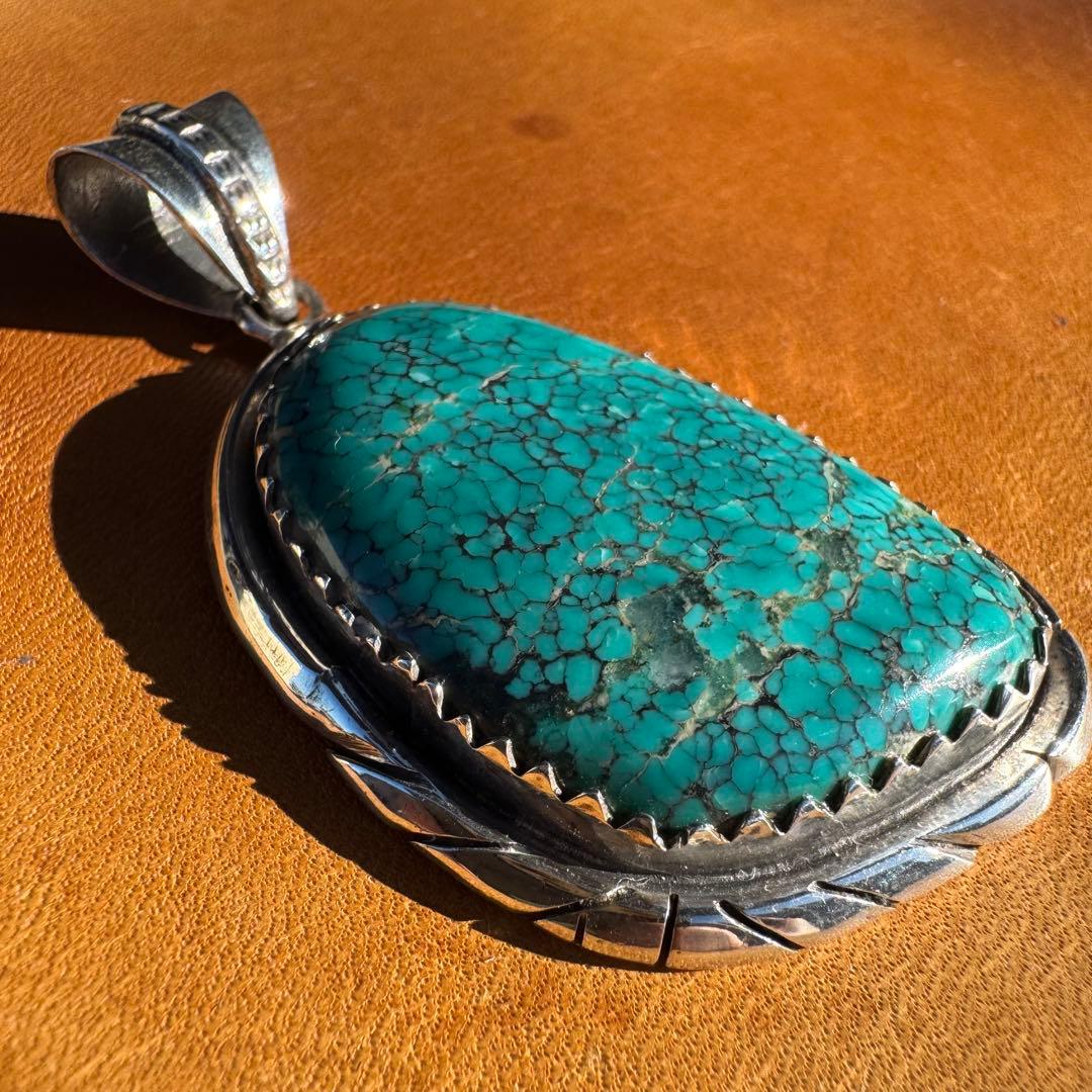 【80年代 巨大 ターコイズマウンテン】ネックレストップ