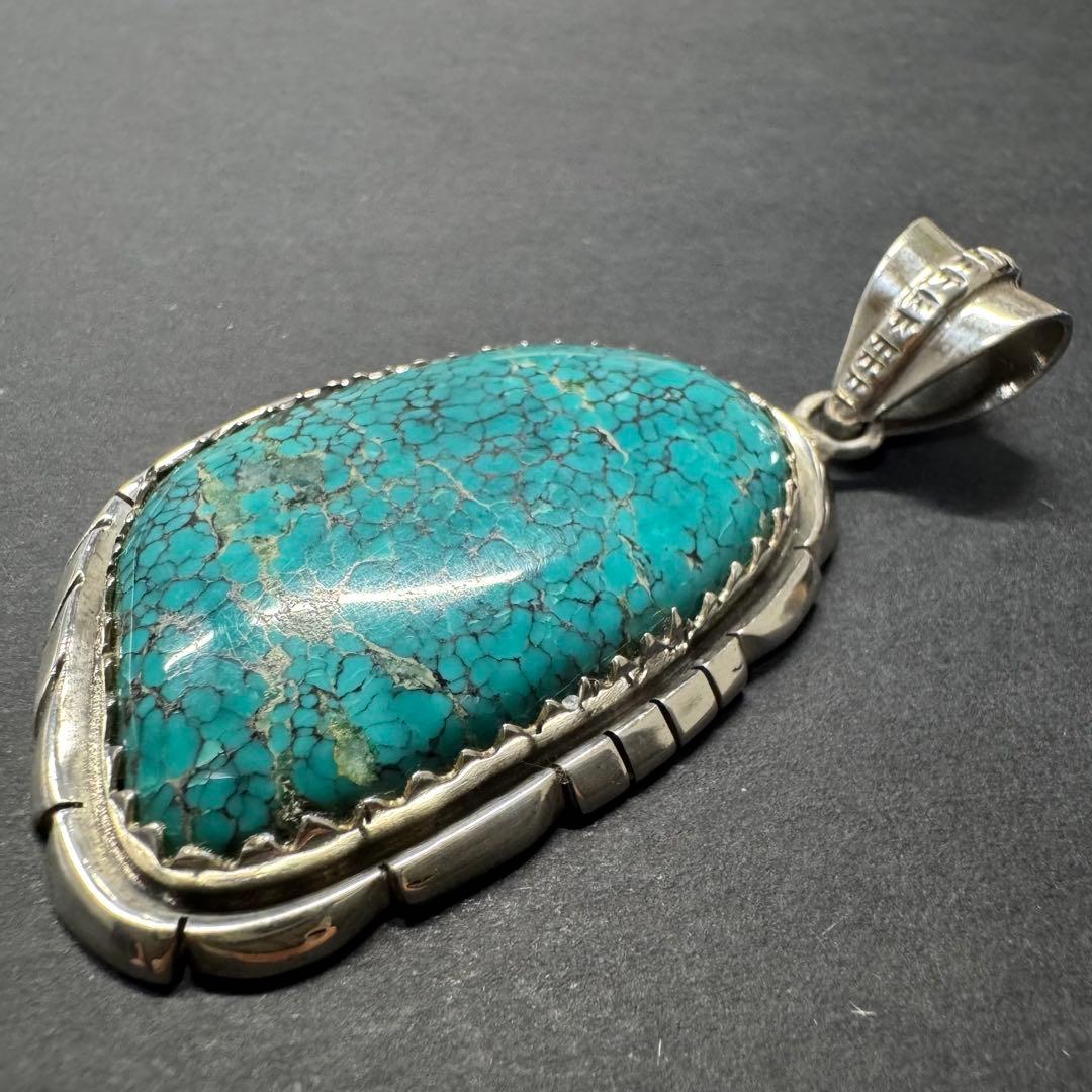 【80年代 巨大 ターコイズマウンテン】ネックレストップ