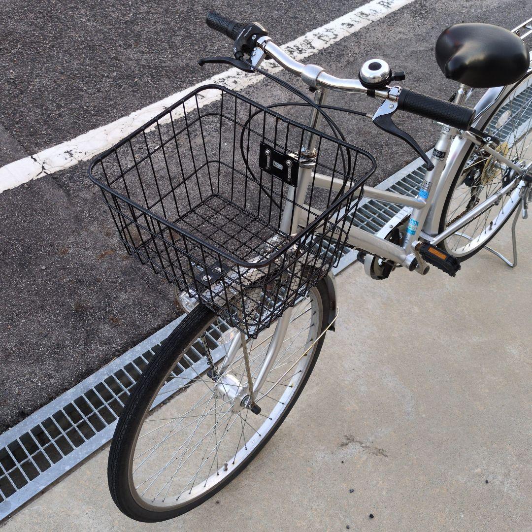 サイモト自転車 26インチ シルバー