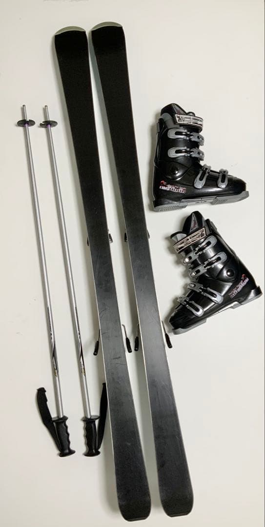 カービングスキー 4点セット　KAZAMA 板156cm／靴26cm