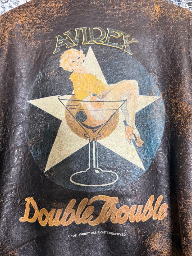 【希少】AVIREX TYPE A-2 ピンナップガール　レザージャケット