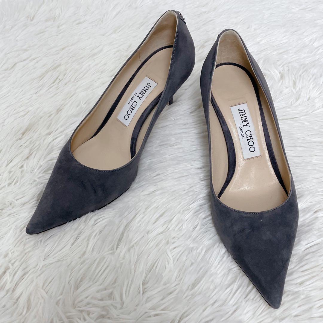 美品✨JIMMY CHOO ジミーチュウ パンプス 36 約23cm グレー