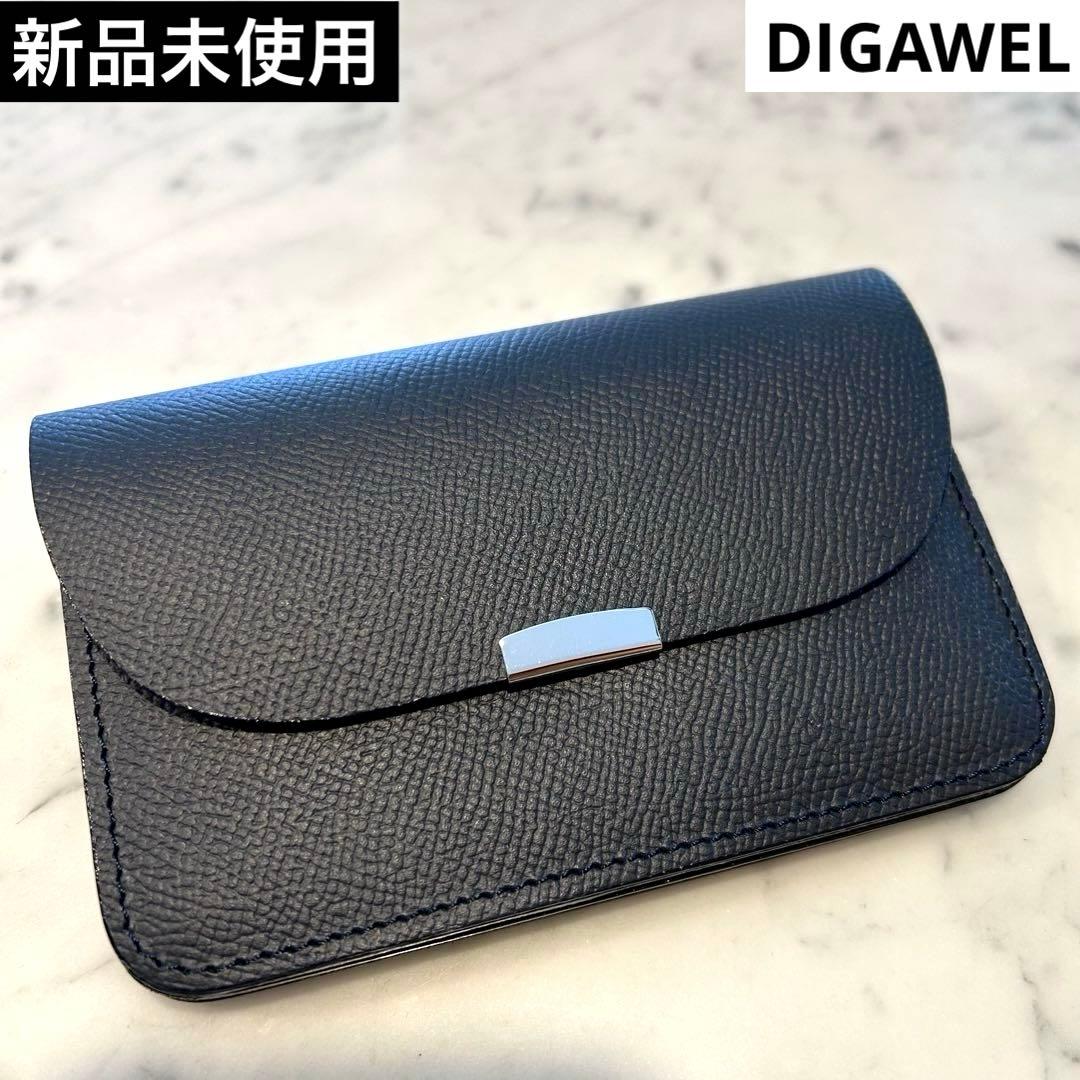 新品　DIGAWEL GARSON PURSE ギャルソンパース　ネイビー
