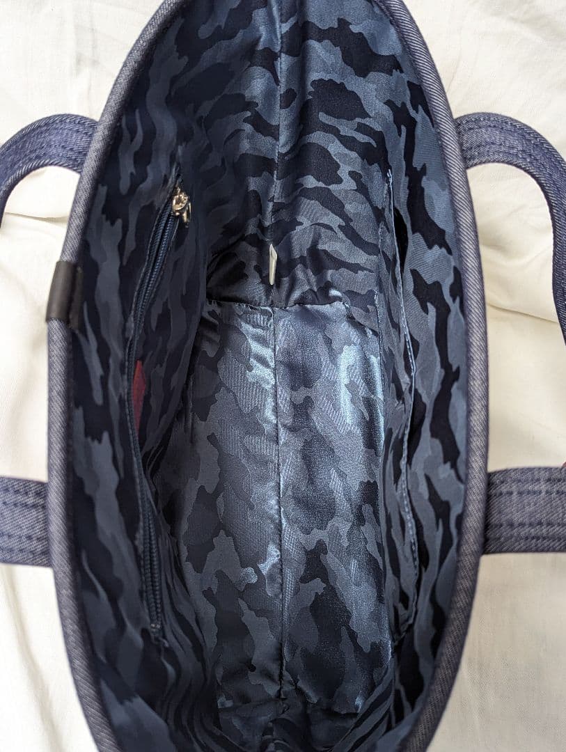 レクサス　デニム　トートバック　ブルー　ミッキー