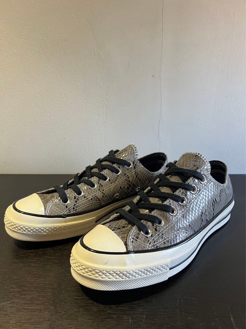 三ツ星コンバースチャックテイラーCT70SNAKESKINLEATEHRLOW