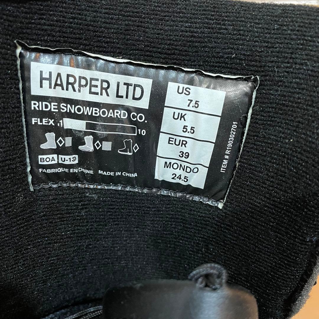 Ride X Harper スノーボードブーツ 24.5cm