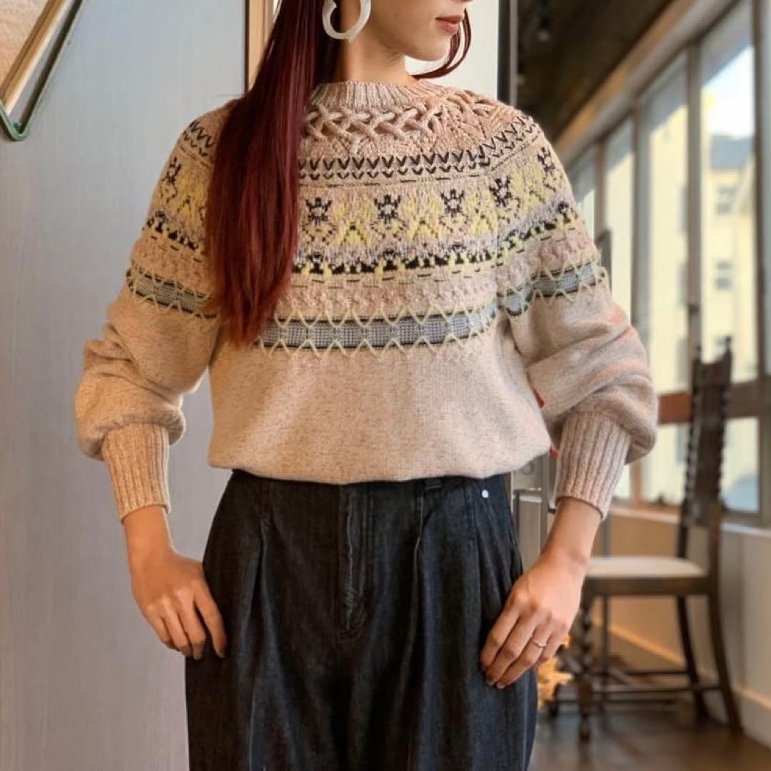 mame '21SS PRE COLLECTION ノルディックセーター