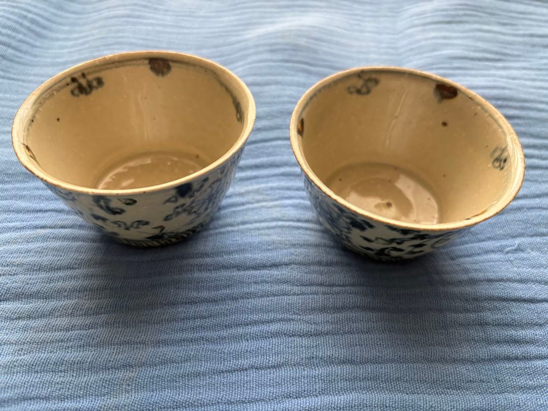 岡さつきさん　お猪口　フリーカップ　茶杯　2個セット