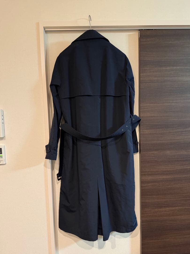 美品！GIORGIO ARMANI脱着ライナー濃紺トレンチコート46