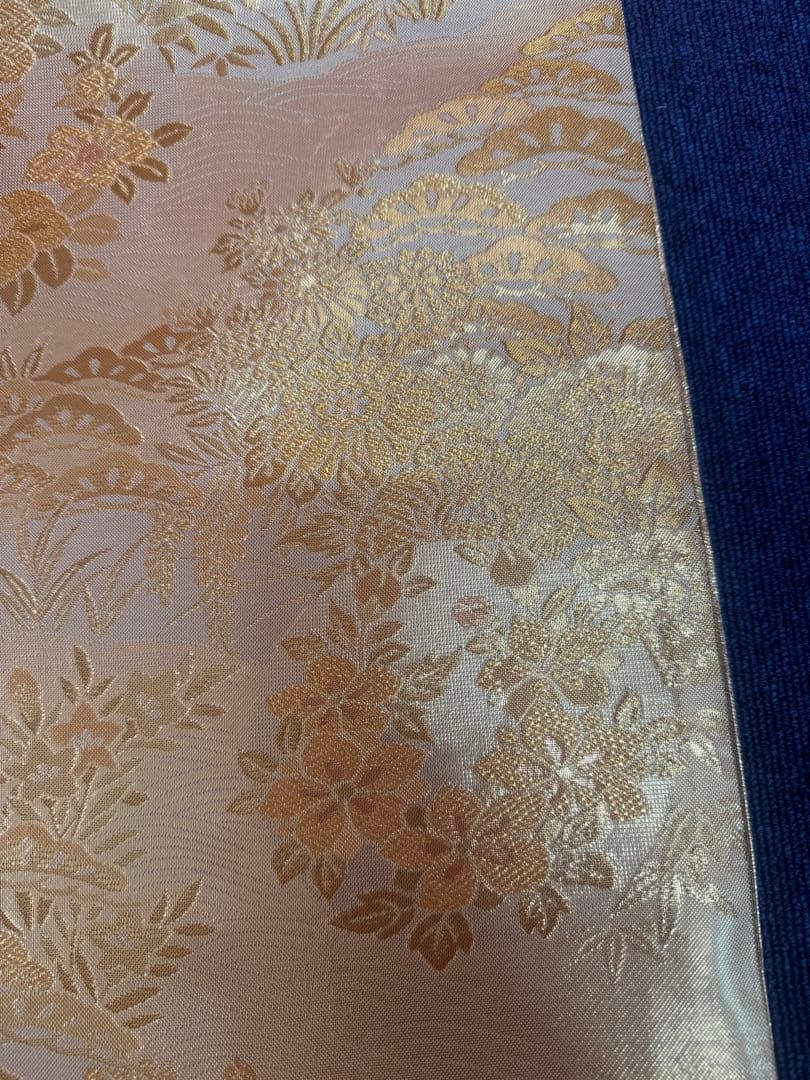 2690袋帯 古代彫金紋 西陣織 金糸　高級上質上品　約440cm 未使用