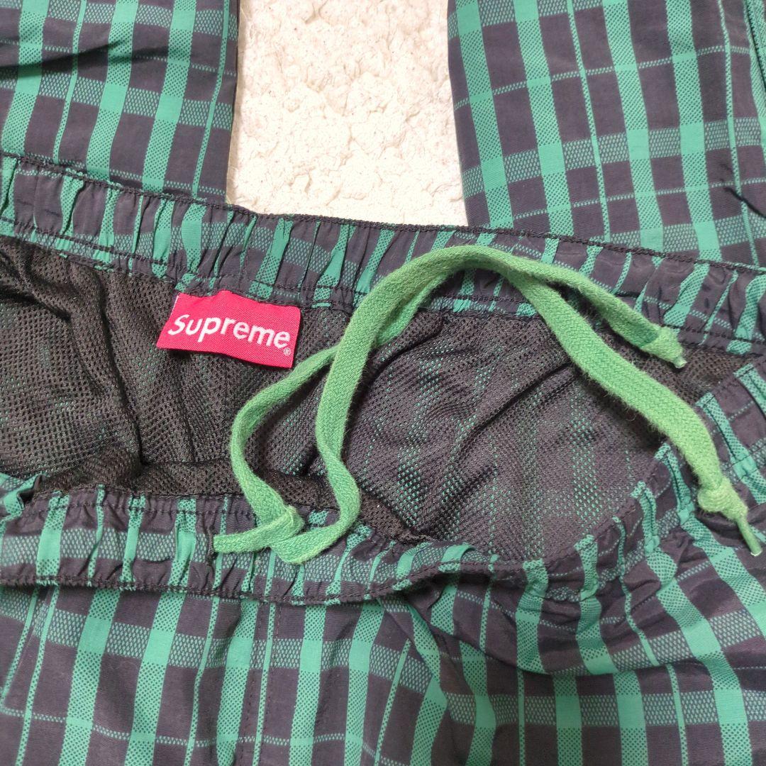 美品 Supreme Nylon Plaid Track Pant Lサイズ