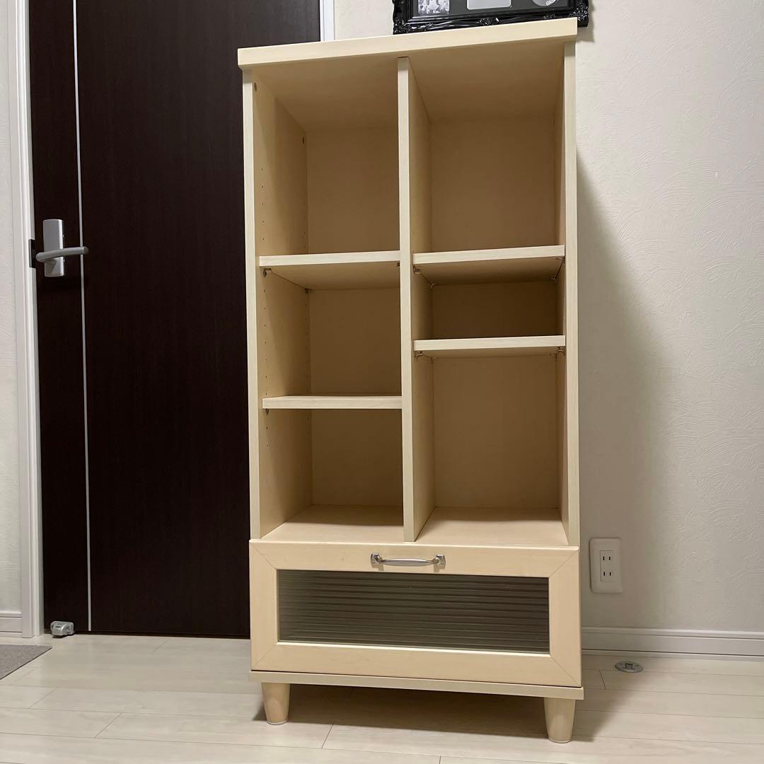 引き取り限定　引き出し付き本棚　キャビネット