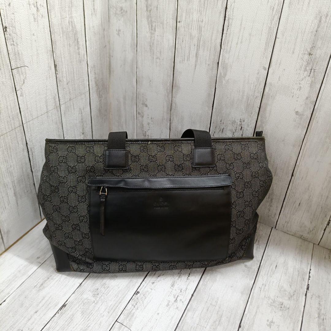 【GUCCI 】トートバッグ肩掛け GG柄　ビジネスバッグ