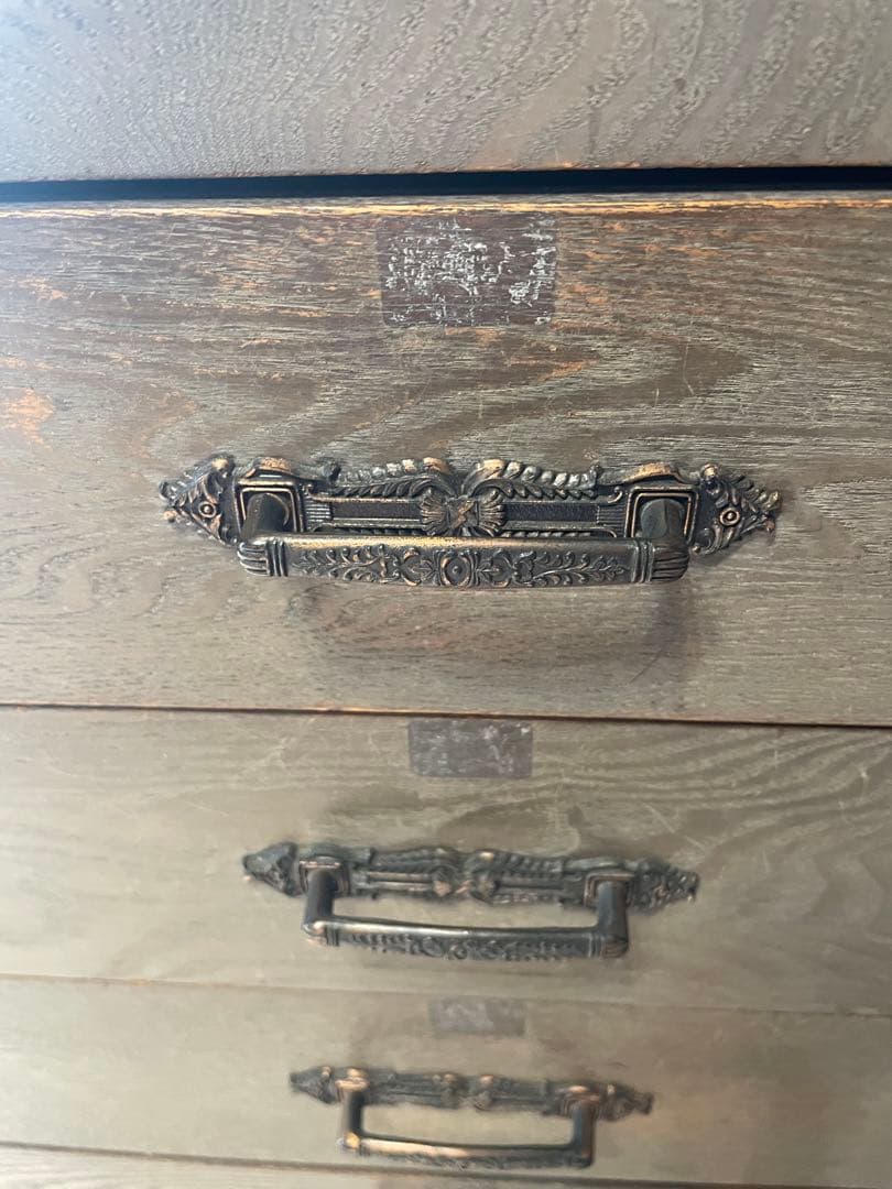 木製ディスプレイケース 5段 引き出し付き