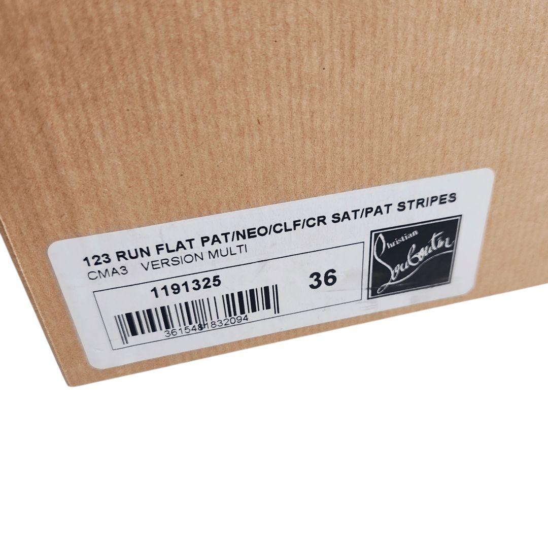 クリスチャンルブタン 123 RUN FLAT 厚底 ロックスタッズ スニーカー