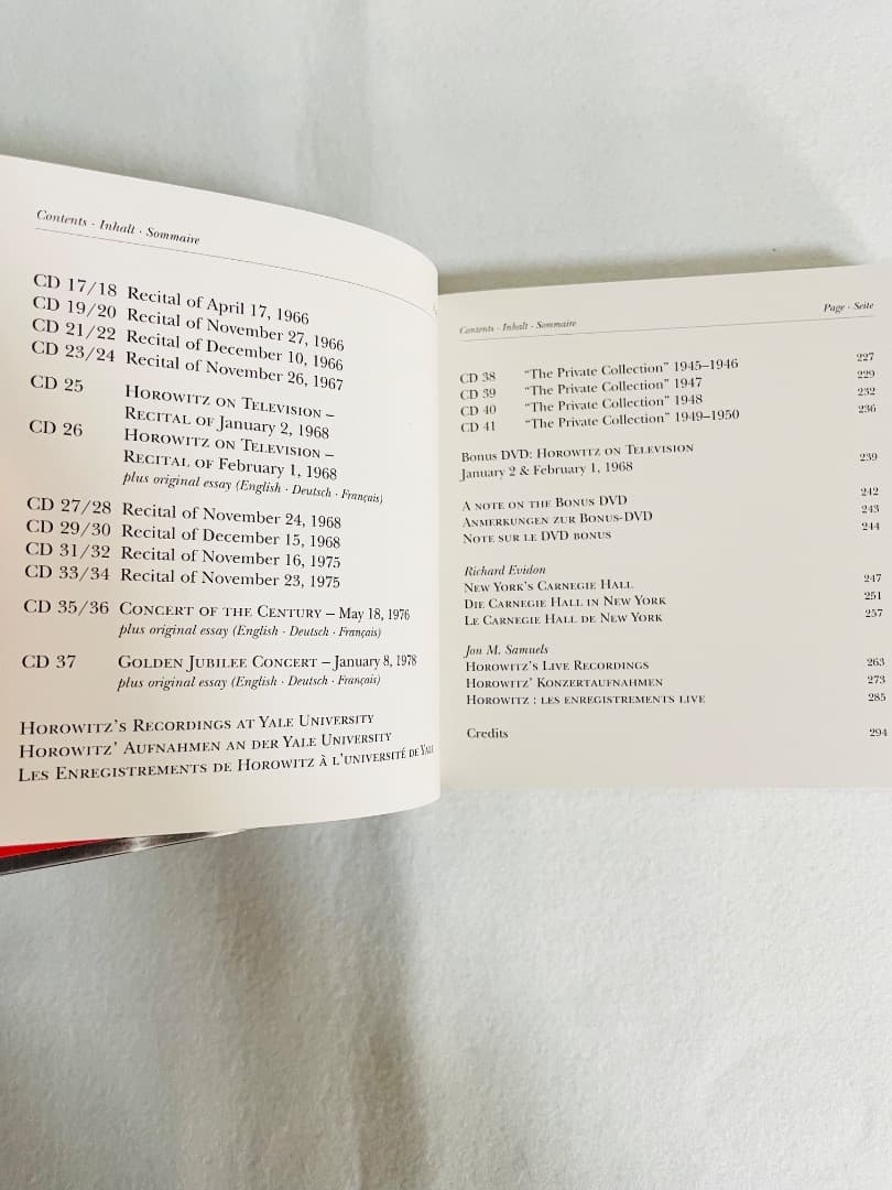 ホロヴィッツ・ライヴ・アット・カーネギー・ホール （４１ＣＤ＋ＤＶＤ）希少