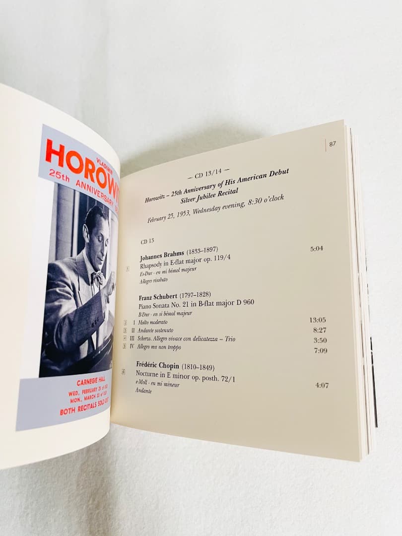 ホロヴィッツ・ライヴ・アット・カーネギー・ホール （４１ＣＤ＋ＤＶＤ）希少