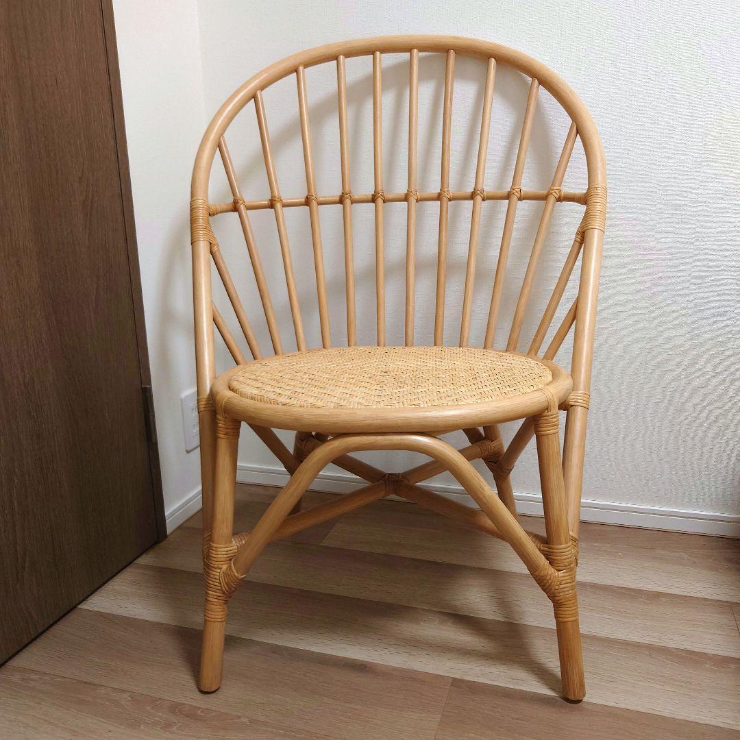 【そらの】TOU　WR　サイドチェア　ラタン　チェア　1脚