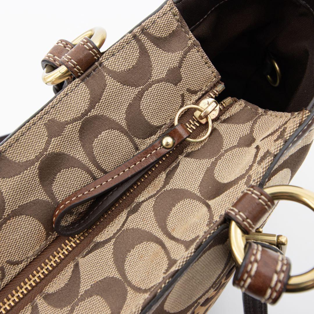 A144【美品】COACH／コーチ　トートバッグ　シグネチャー　パッチワーク