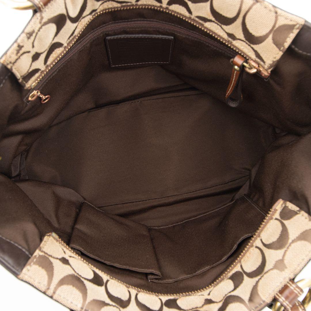 A144【美品】COACH／コーチ　トートバッグ　シグネチャー　パッチワーク
