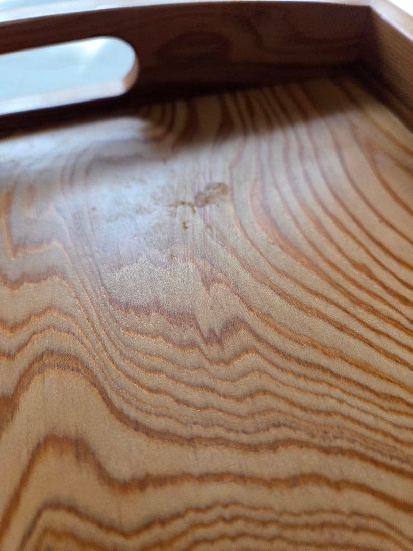 屋久杉 お盆 L(新品) M(使用済) 2セット 木製トレイセット