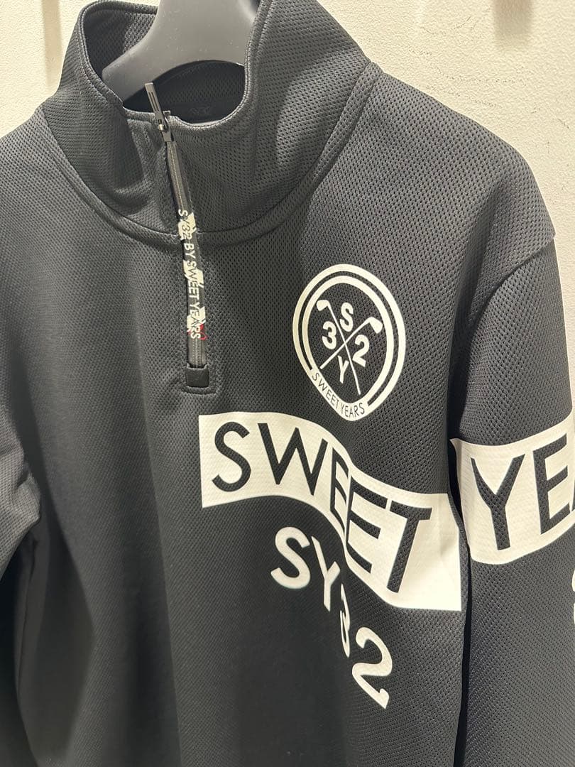 SY32ゴルフ⛳️ダブルラッセルハーフジップ　メンズサイズL