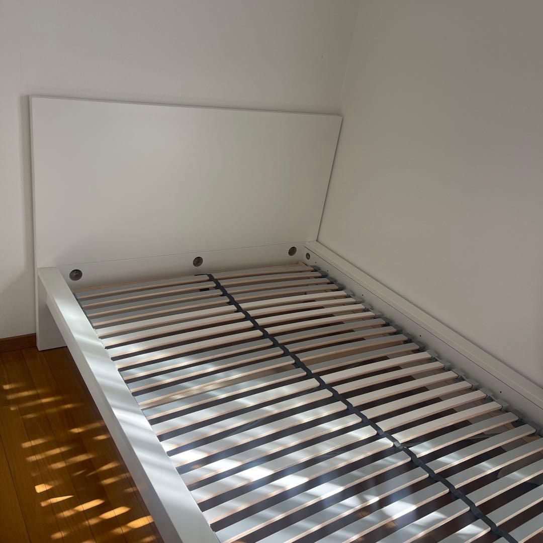 【IKEA】MALM マルベッドフレーム ロンセット120x200 すのこ有。