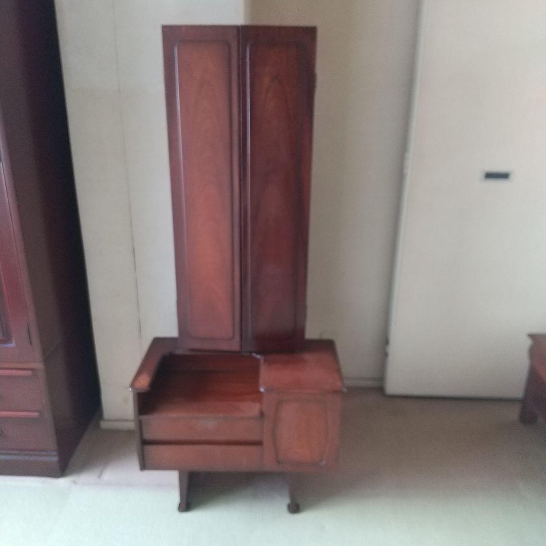 匿名・送料込 三面鏡 鏡台 ドレッサー 昭和レトロ アンティーク　姿見