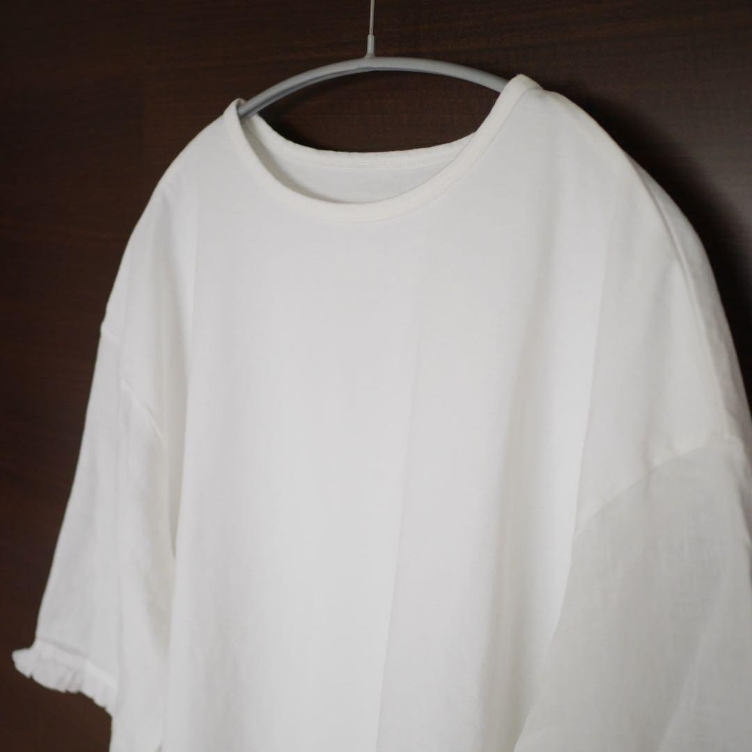 nest Robe コットン×リネンドッキングプルオーバー