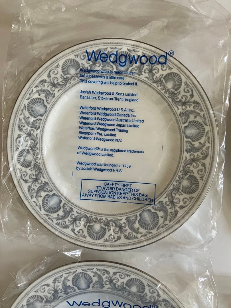 ウェッジウッド ドルフィンホワイト　 プレート　６枚