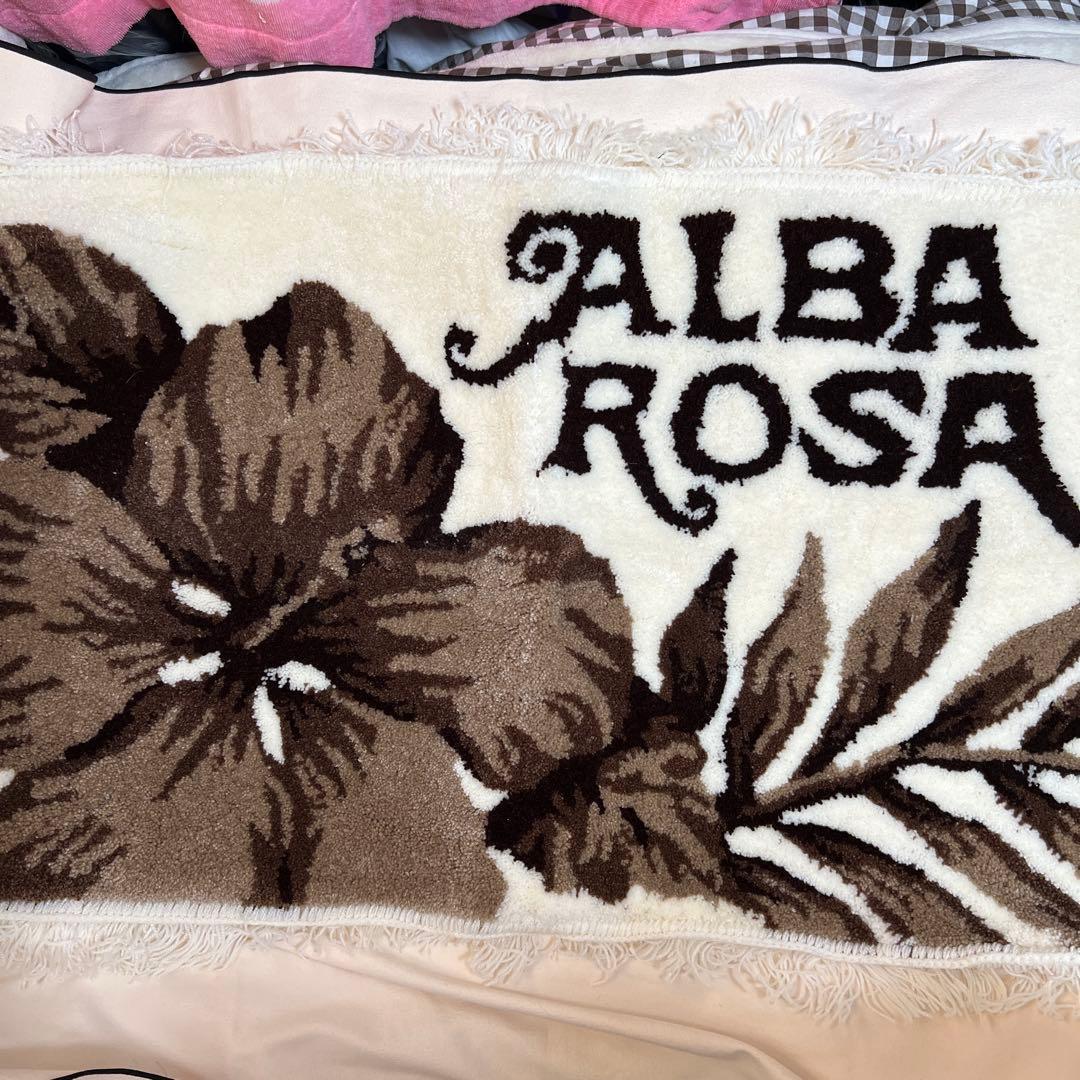 ‼️超注目商品‼️懐かしALBA ROSA玄関 マット‼️ バックのおまけ付き‼️