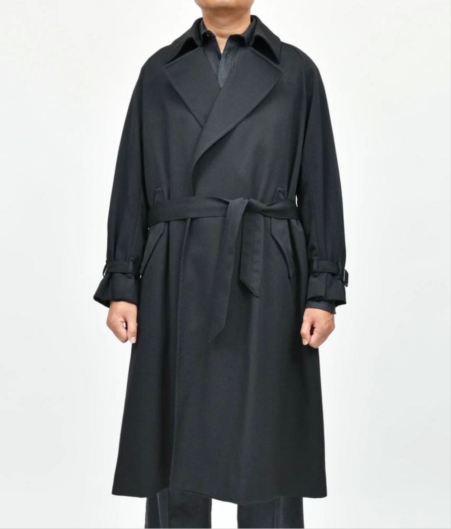 la favolaラファーヴォラ ウールギャバジンラップコート サイズ3