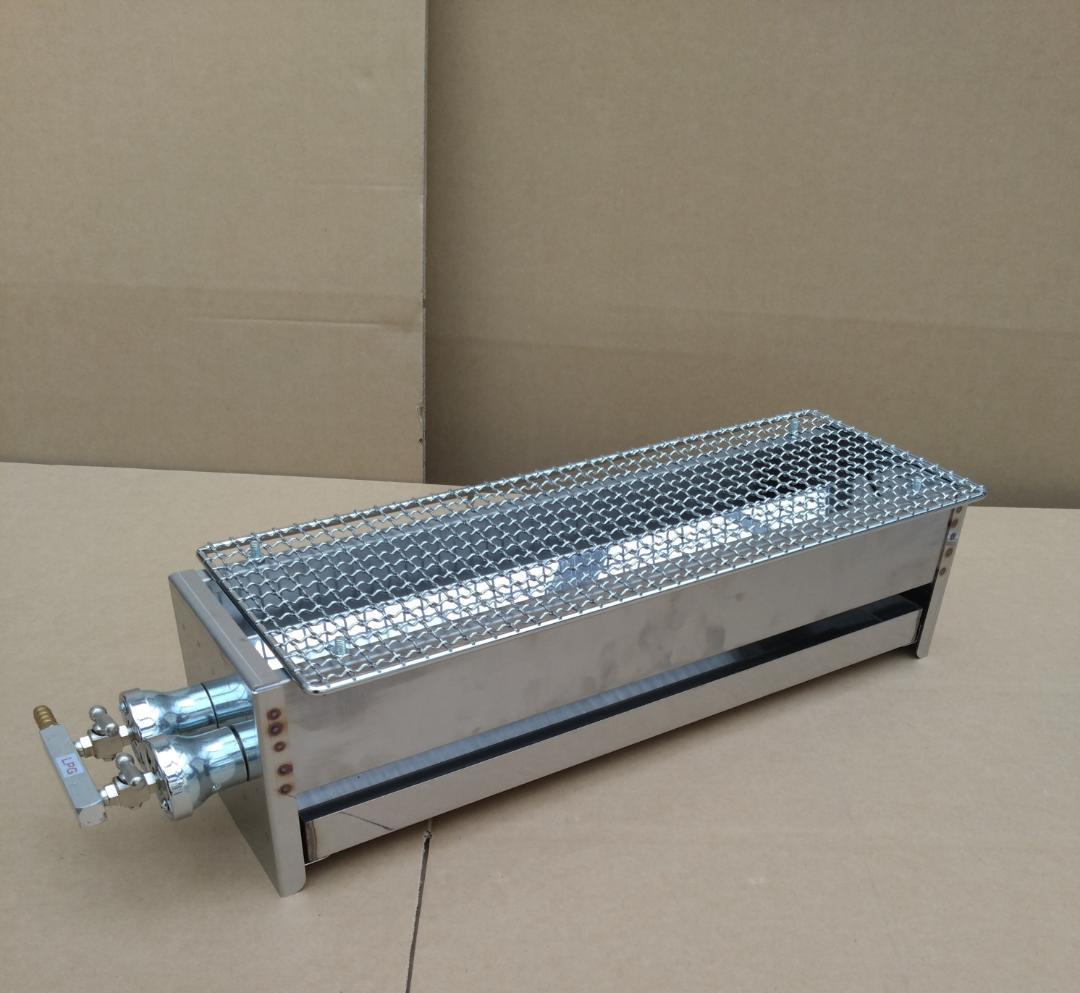 未使用品 焼鳥器 串焼き機 プロパンガス用 網付き やきとり機器 LPガス 祭り