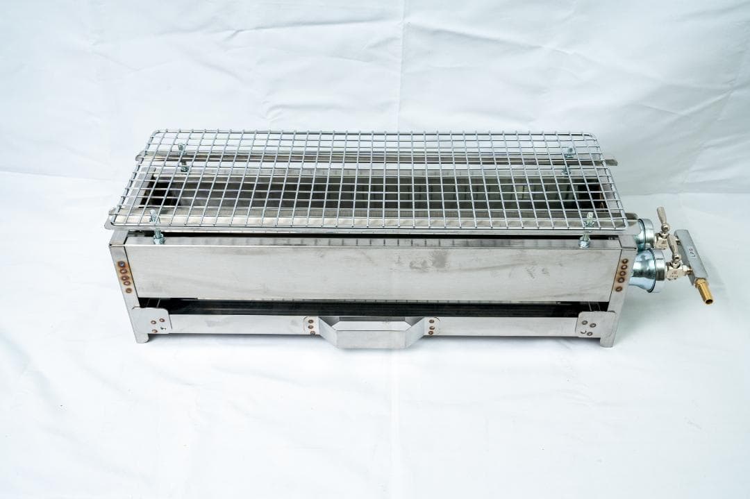 未使用品 焼鳥器 串焼き機 プロパンガス用 網付き やきとり機器 LPガス 祭り