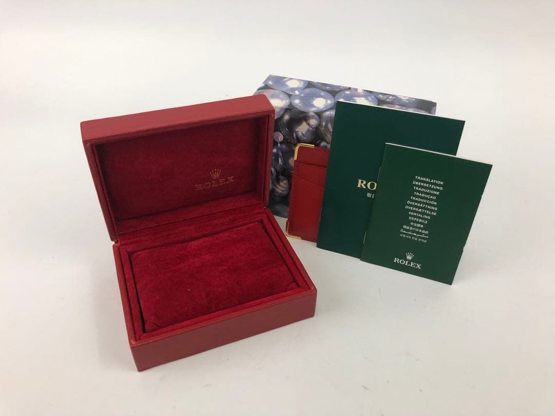 C*須様 ロレックス　空き箱　外箱　内箱　取説　小冊子　カードケース　レッド