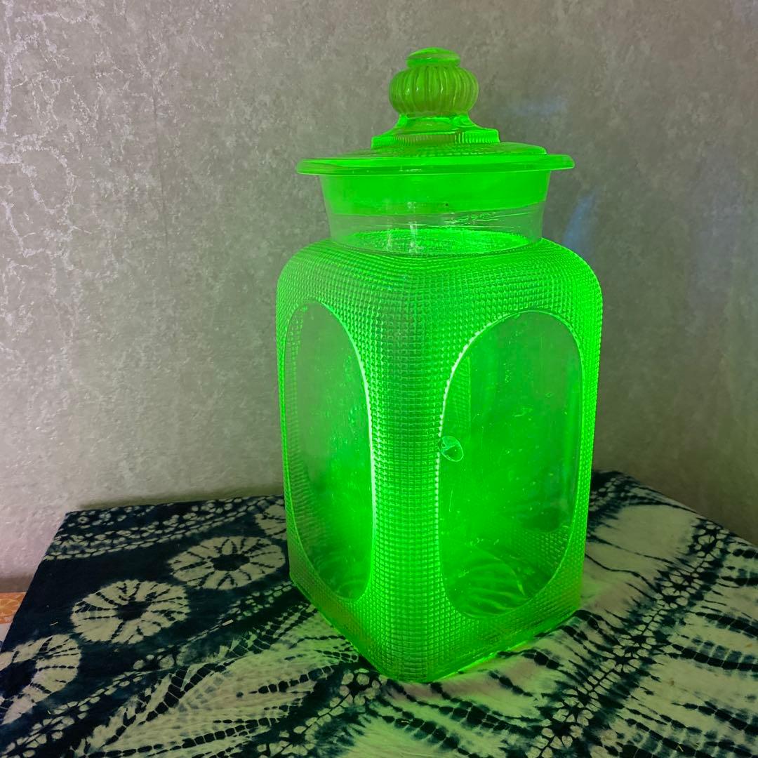 ウランガラス　硝子　瓶　特大