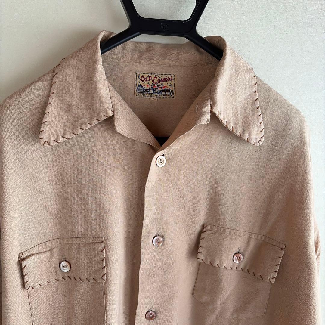 レーヨンシャツ　OLD CORRAL 40s ビンテージ