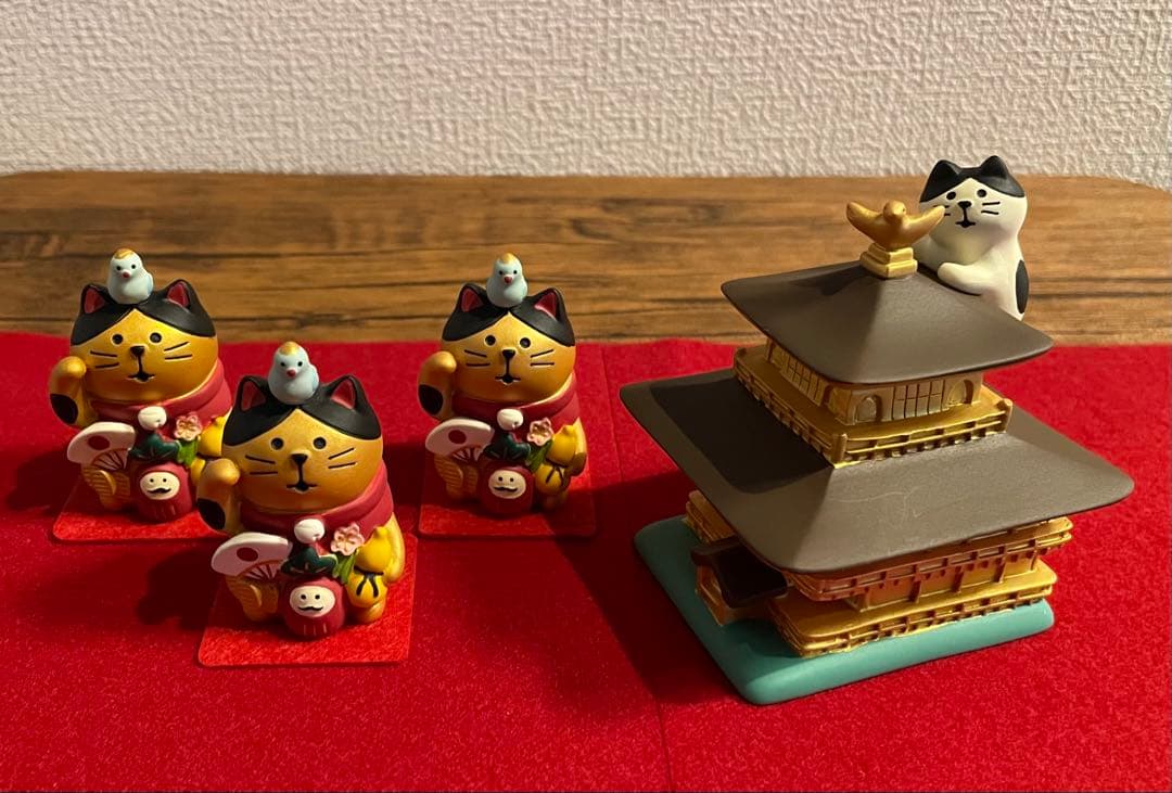 デコレ コンコンブル 万福まねき猫 金閣寺よじのぼり猫