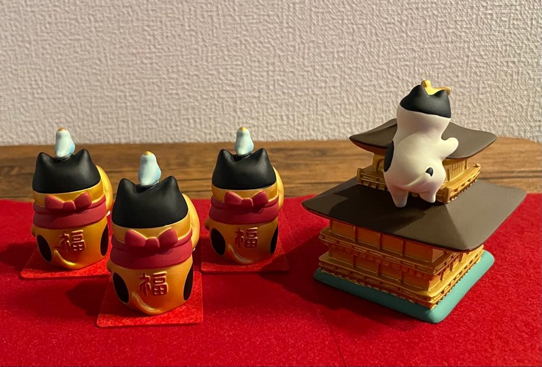 デコレ コンコンブル 万福まねき猫 金閣寺よじのぼり猫