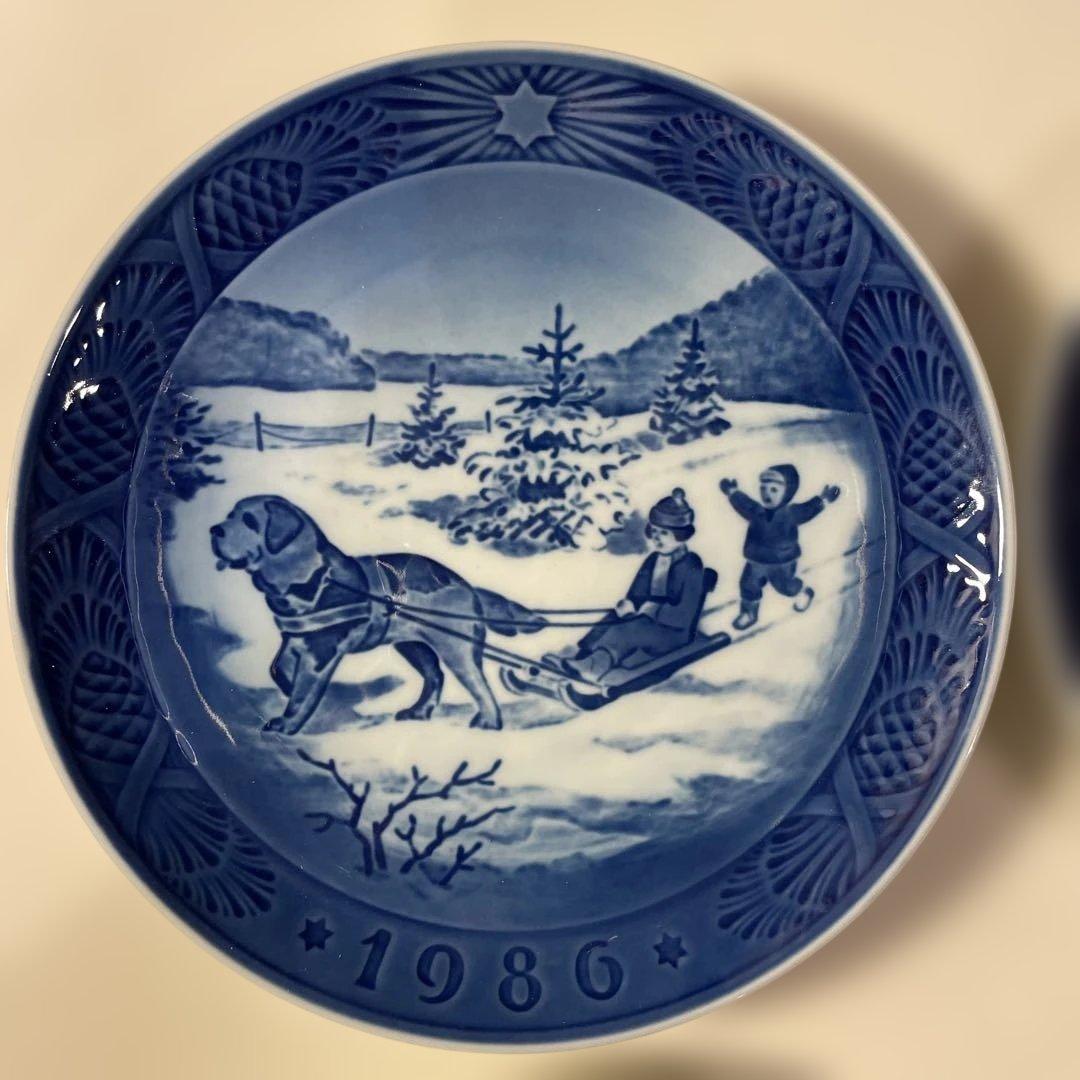 ロイヤルコペンハーゲン　イヤープレート　1986 - 1989　４枚セット